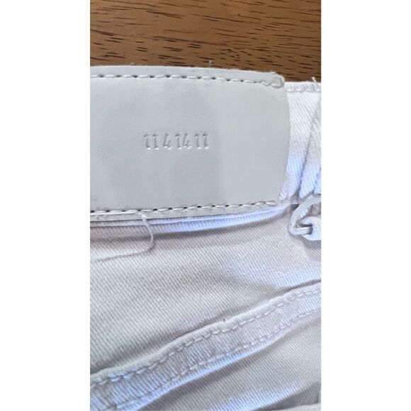 KDNK Men's Ripped Ankle Zip Tapered Leg Skinny White Jeans Light Wash Size 36 - Picture 13 of 14